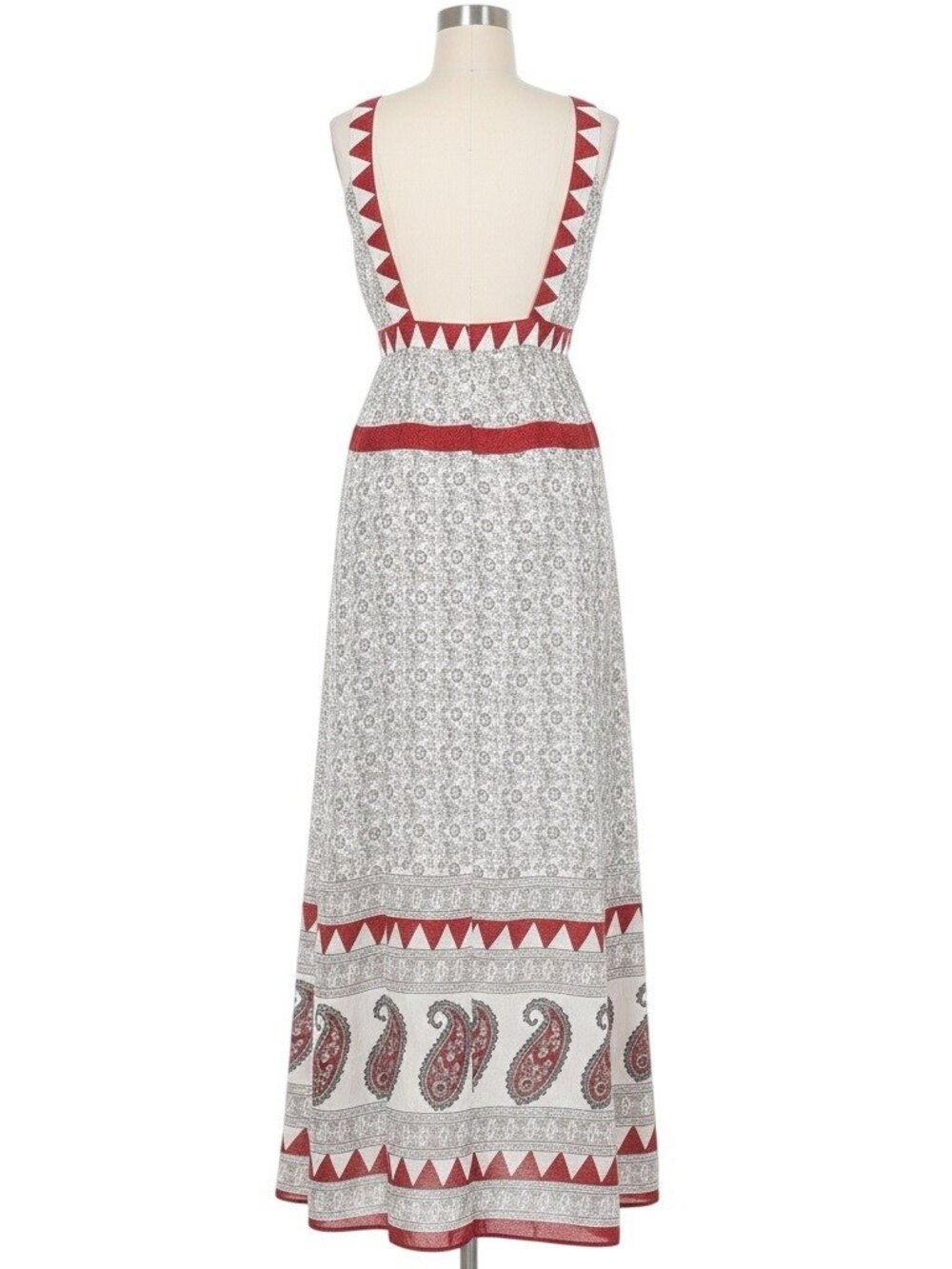 NWOT RARE Jen’s Pirate Booty Paisley Deep V Maxi Dress | Boho Southwestern Indie - Picture 7 of 16